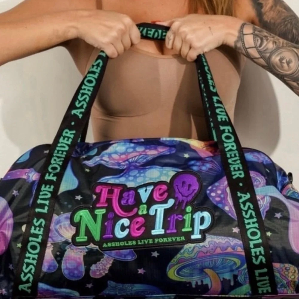 ALF (Assholes Live Forever) “Emotional Baggage” Have A Nice Trip Duffel Bag- New